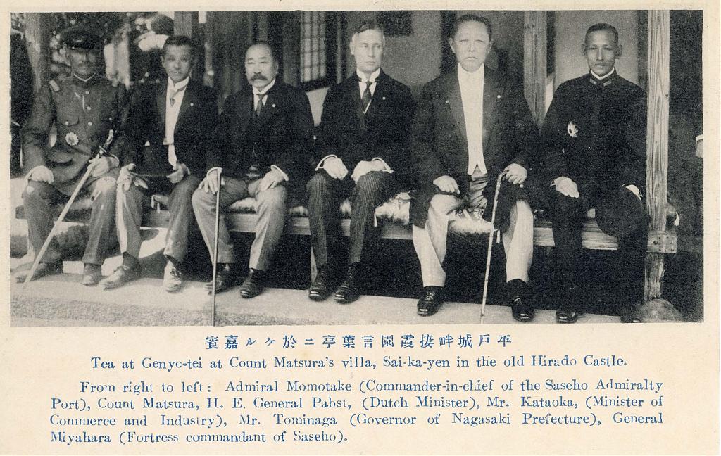 General Pabst with Japanese government representatives