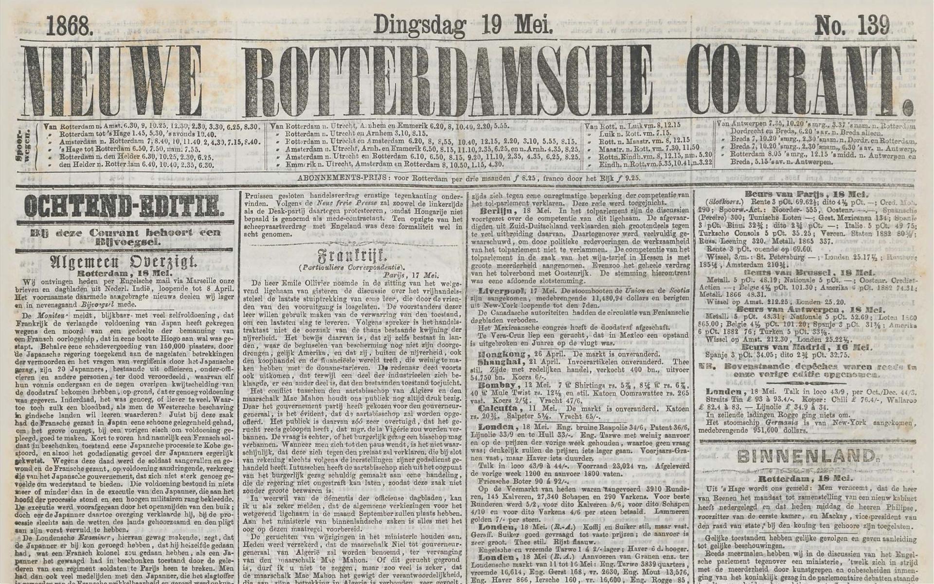 Nieuwe Rotterdamsche courant 1868
