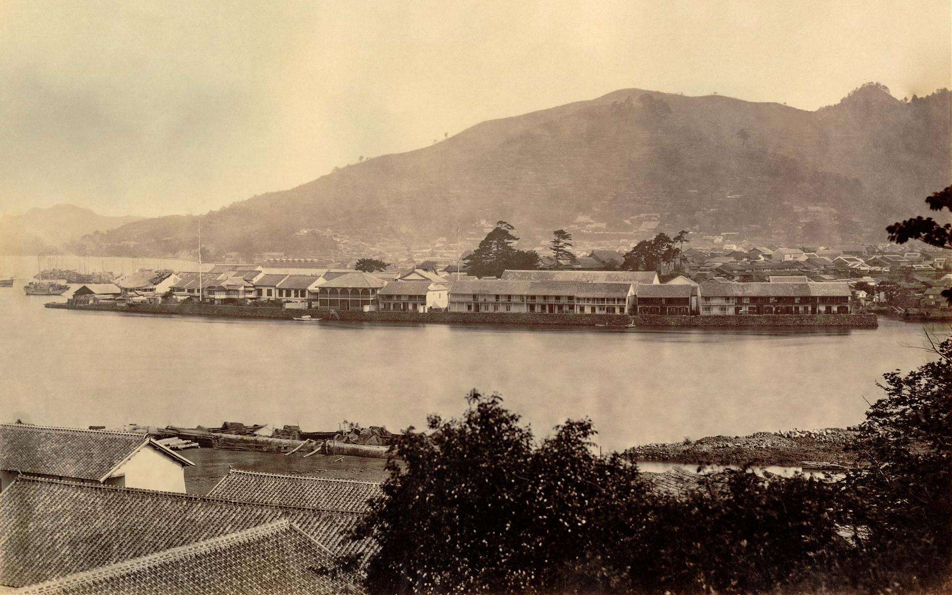 Dejima between 1863 and 1865